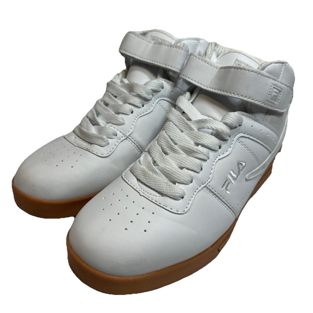 FILA VULC 13 TRIPLE White HIGH TOP SNEAKERS CLASSIC Basketball Men's‎ Sz 8
